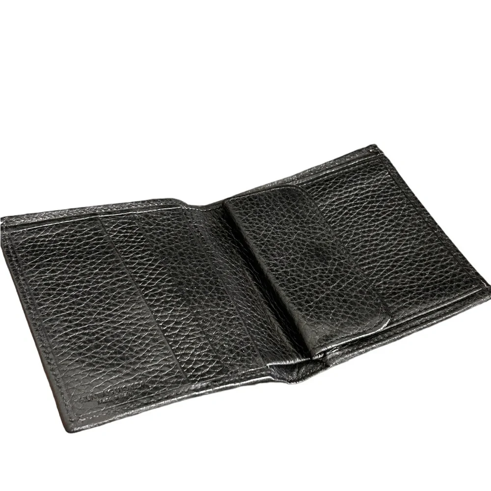 Hunting World Black Leather Bifold Wallet - Picture 4 of 12